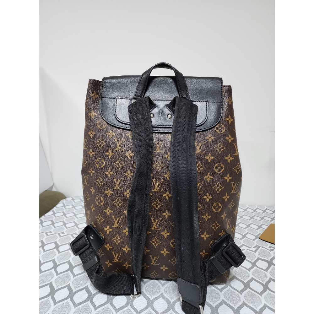 Louis Vuitton Monogram Macassar Palk Backpack Brown/Black - Picture 3 of 14